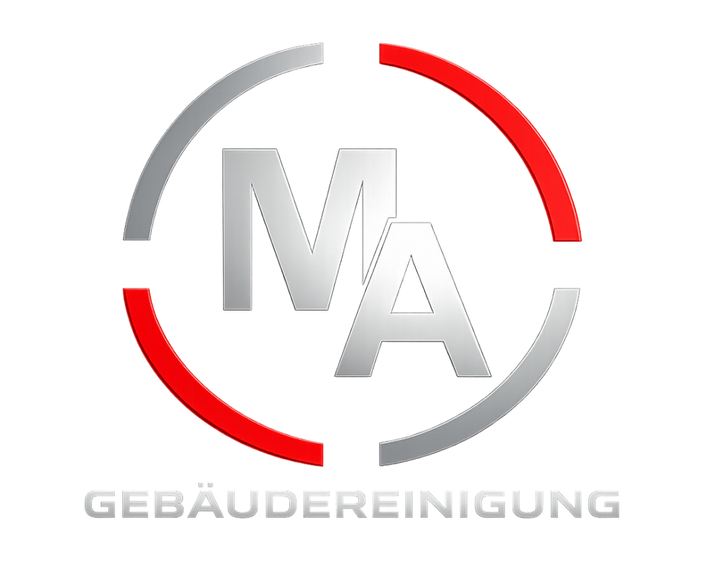 Logo der Gebäudereinigung MA mit modernem Design.
