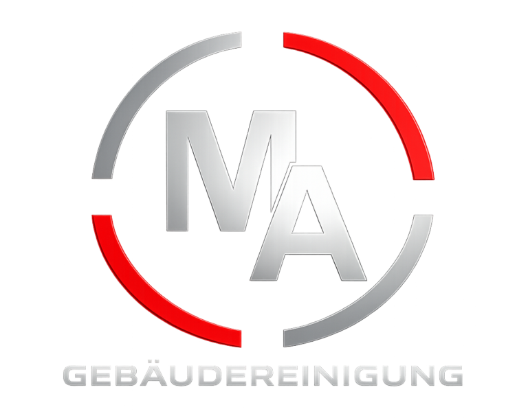 Logo der Gebäudereinigung MA mit modernem Design.