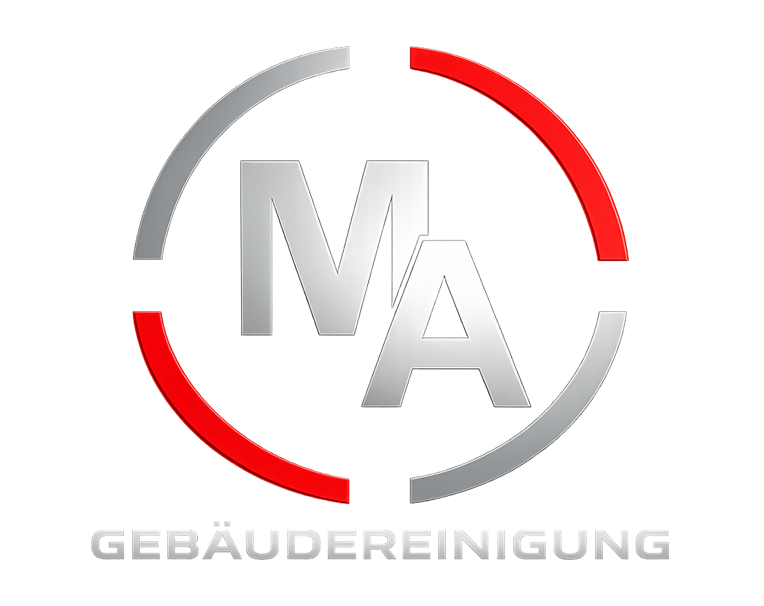 Logo der Gebäudereinigung MA mit modernem Design.
